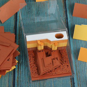Minibloque de construcción 3D, Cubo de papel de diseño personalizado para medios de transporte - Product Image 6