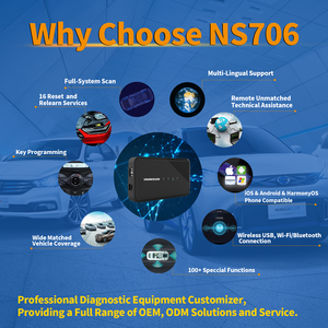 Strumento diagnostico automatico Humzor NS 706 OBD2 strumento per Auto con funzione speciale e funzione di programmazione chiave - Product Image 6