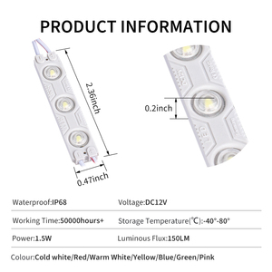 RCJ LED ışık s Mini LED enjeksiyon modülü 12V kanal Blister harfler reklam kutusu açık LED ışık modülleri - Product Image 4
