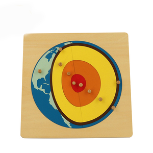 GE092 3D Puzzle Solar Core With Knob Game Geography <strong>Teaching</strong> <strong>Learning</strong> Wooden Map Board Educational Toys Kids Montessori - Product Image 5