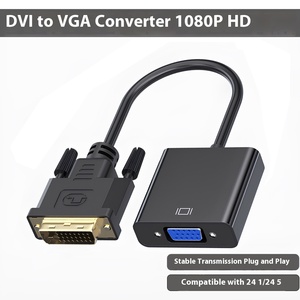 <strong>2</strong>-in-<strong>1</strong> DVI <strong>VGA</strong> Adapter Cable Optical Fiber Twisted Pair 3.5mm RCA Connectors 10m 2m lengths Computer Monitor Conversion - Product Image 5