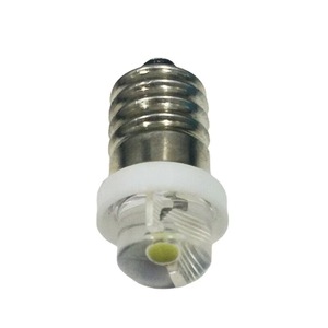 HoneyFly <strong>LED</strong> Flashlight Bulb 0.5W 3V/<strong>4.5V</strong> 6V P13.5S/E10 60LM Lamp for Torch Light Mechanical Instruments Cold White