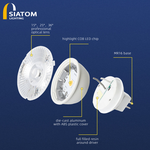 Siatom การออกแบบตนเอง Mr11 5วัตต์มืออาชีพ MR16หลอดไฟในร่มมุมเล็กยืนฟรีกับ GU5.3ฐานนำซังปอตไลท์ - Product Image 2