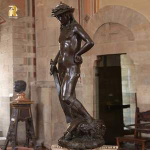 Nổi tiếng ngoài trời kim loại Cooper hình điêu khắc cổ điển cuộc sống Kích thước donatello Bronze David tượng - Product Image 2