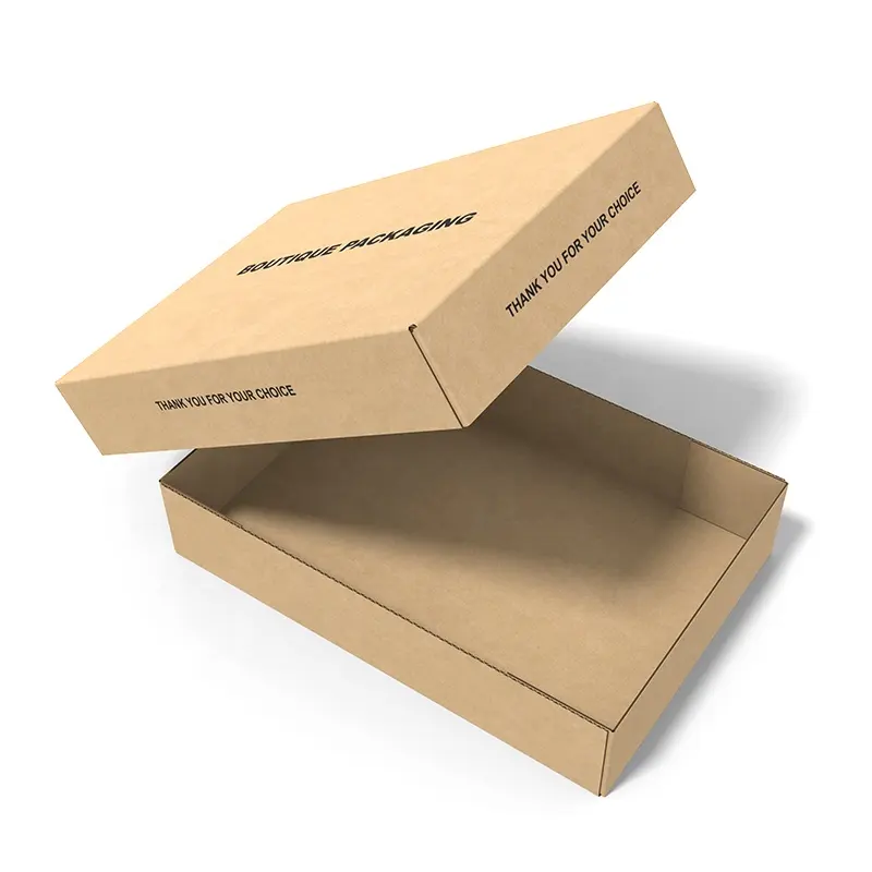 Tapa y caja Base para ropa, alta calidad, embalaje de papel Kraft