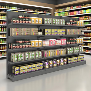Tùy chỉnh chất lượng hàng đầu hiển thị Kệ bán buôn <span class=keywords><strong>2025</strong></span> Gondola kệ đơn hoặc đôi bên siêu thị kệ - Product Image 1