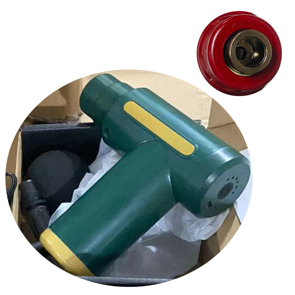 Cabeza de aluminio verde