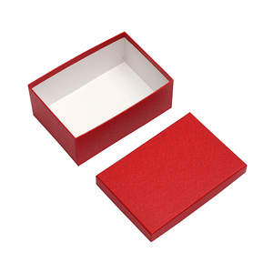 Kare hediye karton kutu on parça Set kırmızı kağıt kapaklı kutu - Product Image 3