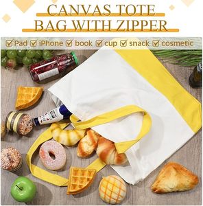 2024 Tùy Chỉnh Chất Lượng Tốt Polyester Cotton Tái Sử Dụng Mua Sắm Túi Xách Tay Siêu Thị <span class=keywords><strong>Tote</strong></span> Túi Vai Đồng Bằng In - Product Image 4