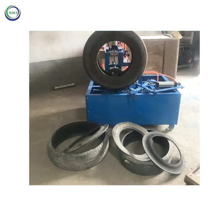 Máquina de reciclaje de neumáticos de desecho, línea de producción de caucho, cortador de neumáticos de camión, máquina de corte lateral de pared