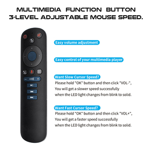 Heiß verkaufte G50S Voice Air Mouse 2.4G Drahtloses 6-Achsen-Gyroskop Android TV-Box Mini-Projektor Computer Universal fernbedienung - Product Image 4