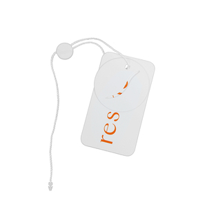 Etiquetas de logotipo de marca Etiquetas colgantes de papel Etiquetas colgantes de ropa Impresión de diseño personalizado gratuito con hilo y grano marrón - Product Image 2