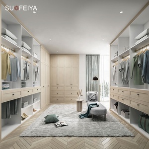 Sofeyia Tùy Chỉnh Phong Cách Châu Âu Rắn Phòng Ngủ Bằng Gỗ Đi Bộ Trong Mở Lớn Tủ Quần Áo Tủ Quần Áo Tủ Cho Nhà Phát Triển Xây Dựng Thiết Kế - Product Image 1