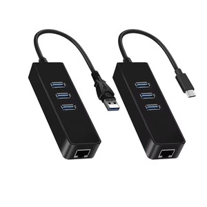 USB千兆以太网适配器1000Mbps USB集线器3.0局域网有线网卡Rj45端口USB分离器Win/Mac电脑 - Product Image 1