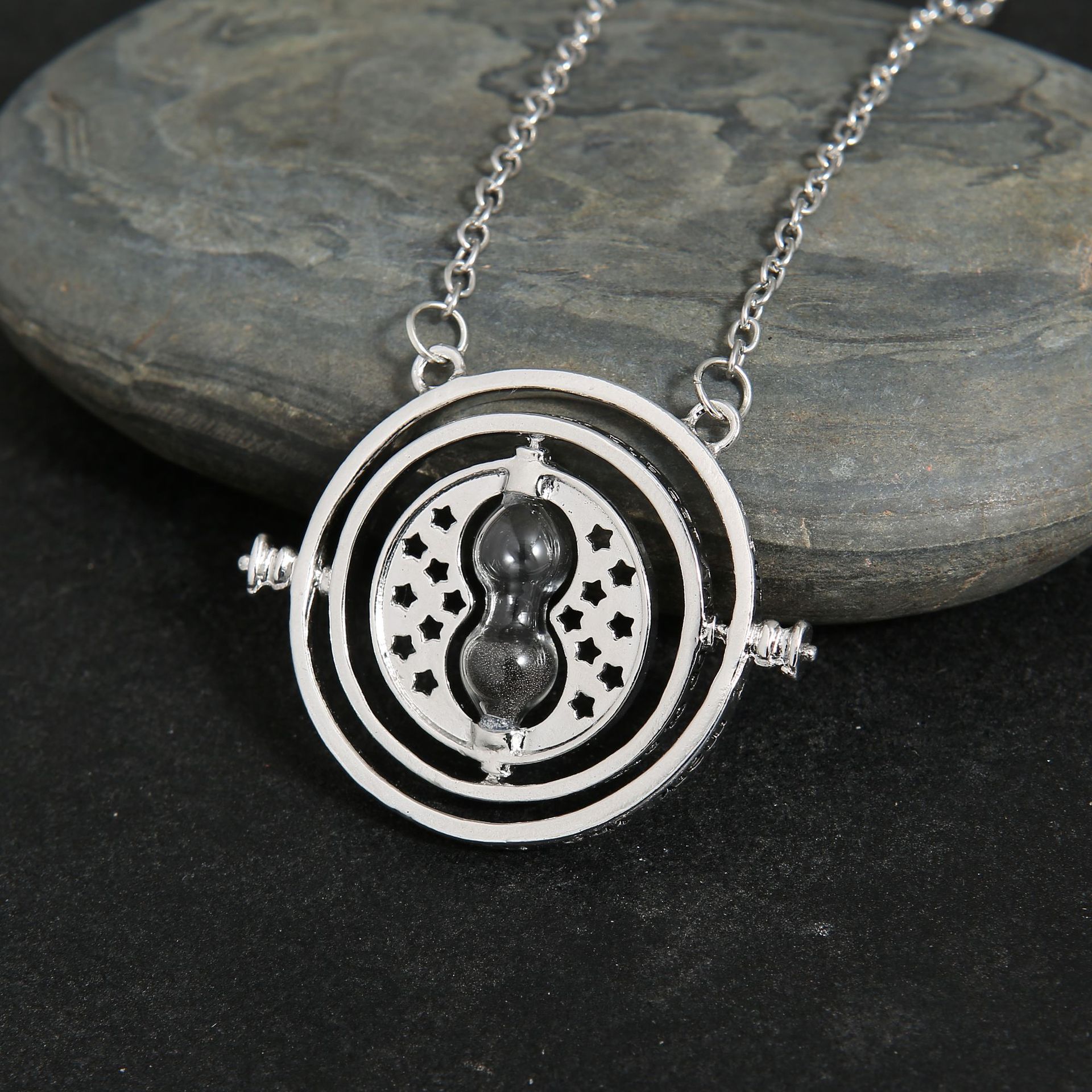 Métal Argent Sable Noir