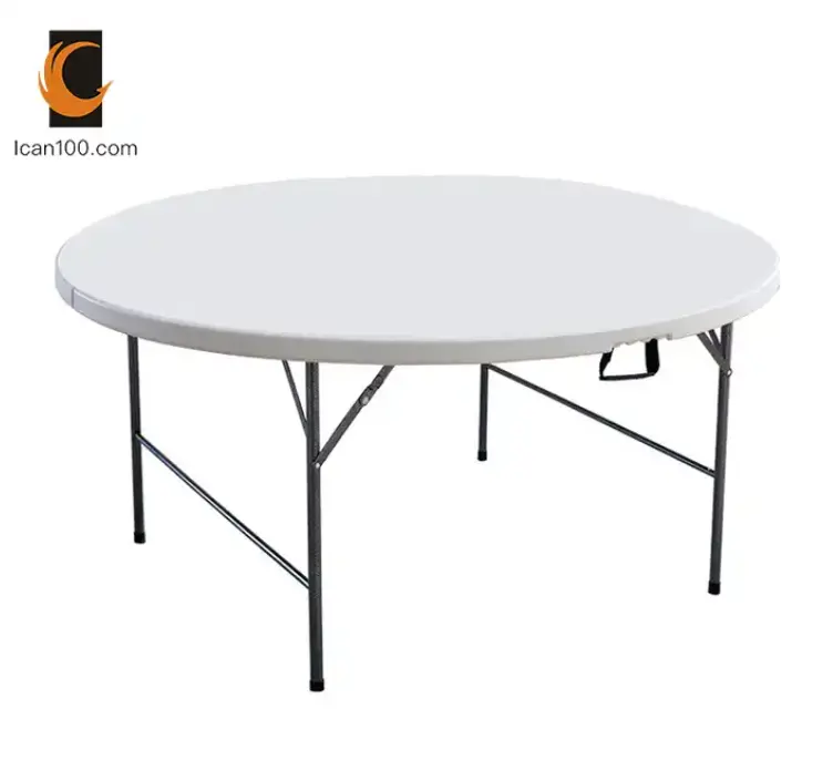 Tavolo rotondo pieghevole tavoli pieghevoli rotondi portatili tavolo in plastica per banchetti pieghevole da esterno