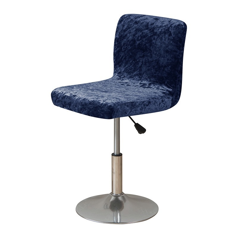 Navy blue-bar counter low back style