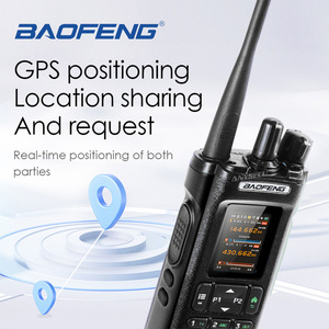 BAOFENG yeni DM-32 siyah 10W GPS Bluetooth Walkie Talkie 4000CH 2500mAh LCD PC programı tek anahtar Sync iki yönlü radyo için açık - Product Image 5