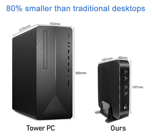 I7 4700HQ Cuatro núcleos Ocho hilos MINI PC Unidad de sistema de computadora portátil Computadora de escritorio sistema Barebone WiFi Diseño Hogar - Product Image 2