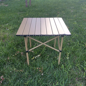 Cặp Gấp Di Động Ngoài Trời Bằng Nhôm Ghế Gấp Bốn Chỗ Và Bàn Cắm Trại Dã Ngoại Nhỏ Bằng Nhôm Với 4 Chỗ Ngồi Giao Dịch - Product Image 3