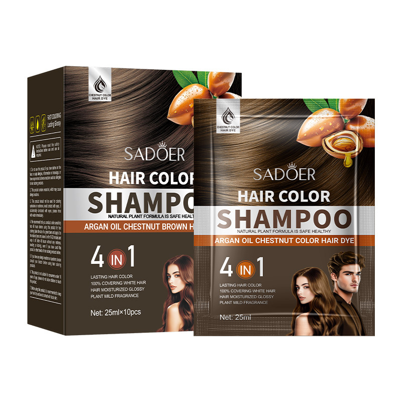 Tintura per capelli color castagna all'olio di argan