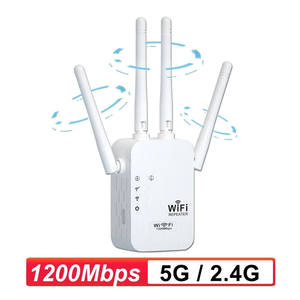 Wps Easy Setup Wifi Range Extender 1200mbps Dual Band Wifi Repeater 2.4/<strong>5ghz</strong> Internet <strong>Wi</strong>-<strong>fi</strong> Signal Booster - Product Image 6