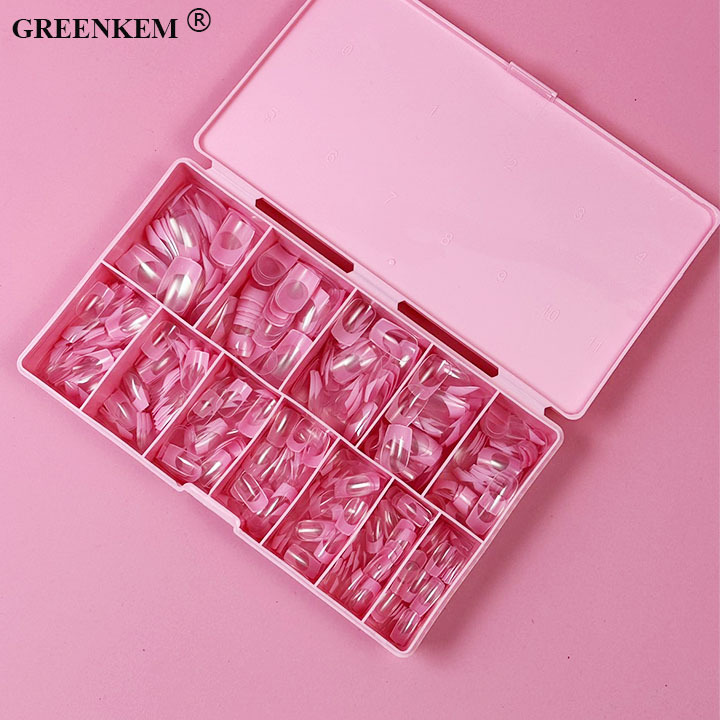 Caja de 600 piezas rosa claro