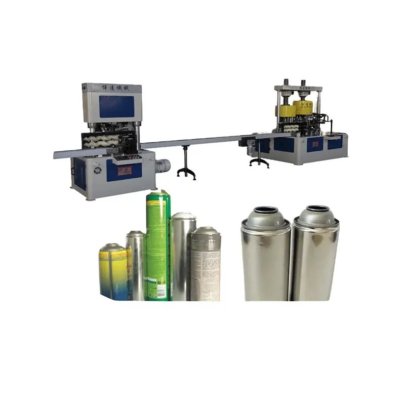 Máquina de fabricación de latas de hojalata en Aerosol, la más vendida, línea de producción de latas de hojalata en Aerosol