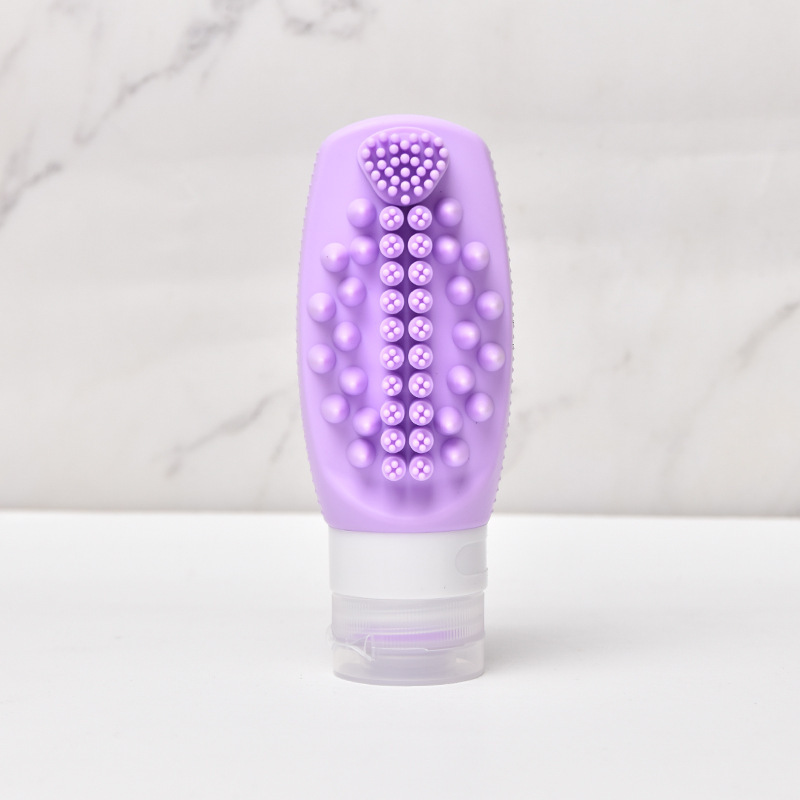 Lavender purple-multifunctional silicone dispensing bottle