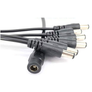 <strong>1</strong> to 6 Way <strong>2</strong>.1x5.<strong>5</strong> Mm/<strong>2</strong>.5x5.<strong>5</strong> mm DC Splitter Cable with 12V 5521 Female to Male Jack Plug Power Cable - Product Image 2