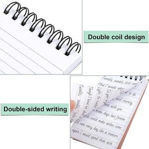 Paquete de 6 Cuadernos de bolsillo, Bloc de notas pequeño, libros de notas universitarios, libros de notas, diarios para estudio y notas - Product Image 4