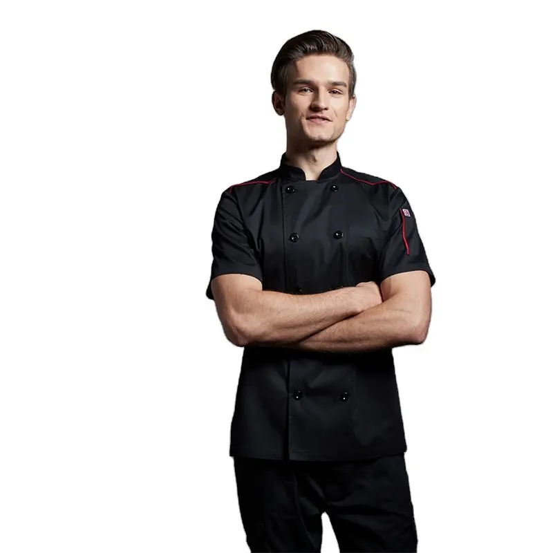 CHECKEDOUT hospitalidad ropa de trabajo restaurante uniforme chef abrigo cocina cocinero uniformes personal ropa