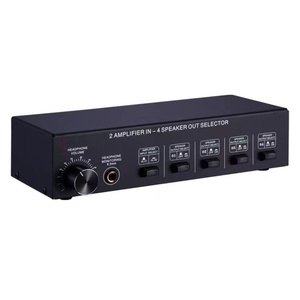 <strong>2</strong> in 4 OUT 300w Power Amplifier Splitter Stereo Switcher Box Selector Amplifier - Product Image 1