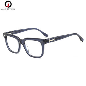 Chất lượng cao Acetate khung quang vuông người đàn ông cổ điển Kính mắt thoải mái kính quang học - Product Image 5