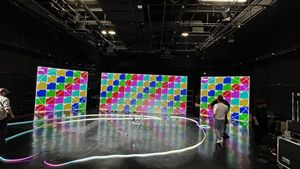 Asla siyah Led gösterge panelleri sistemi kiralama Led Video duvar 2.6 2.9 3.91mm kabine asılı ekran zemin anahtar teslimi 10ft X 12ft - Product Image 2