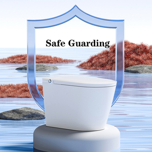 Seramik sağlık gereçleri banyo Wc otomatik bide tek parça tuvalet kase uzaktan kumanda ile akıllı tuvalet - Product Image 6
