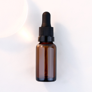 5ml 10ml 15ml 30ml 50ml 100mL Botella de gota de ámbar vacía Suero Aceite esencial Botellas de vidrio con cuentagotas cosméticos - Product Image 1