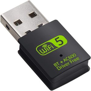 PC/Laptop/Deskto için USB WiFi adaptörü 600Mbps Dual Band 2.4/5GHz Mini harici alıcı ağ kartı - Product Image 6