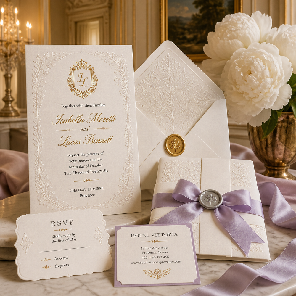 Classic Luxury Wedding Invitation