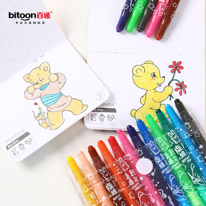 Bán buôn 12 màu sắc đóng hộp bút chì nghệ thuật thiết lập trẻ em Sơn & vẽ văn phòng phẩm Kit sáp dầu pastel chất liệu cho hàng thủ công - Product Image 2