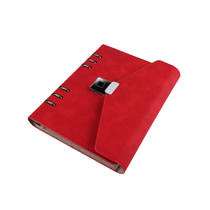 Carpeta de 6 anillas, cuaderno de hojas sueltas, diario personalizado, organizador de Agenda, Bloc de notas con bloqueo de huellas dactilares personales con bolígrafo de escritura inteligente - Product Image 1