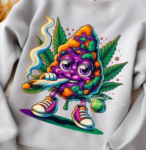 420 Cần sa ngày Thiết kế cần sa văn hóa dtf truyền nhiệt in ấn đính sắt Stickers cho áo sơ mi gối túi trang trí - Product Image 4