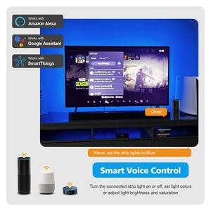 LED-Licht leisten für HDMI-Geräte USB-RGB-Band bildschirm Farbsynchronisations-LED-Licht-Kit für Alexa/Google /TVs Box Umgebungs-TV-PC-Hintergrund beleuchtung - Product Image 1