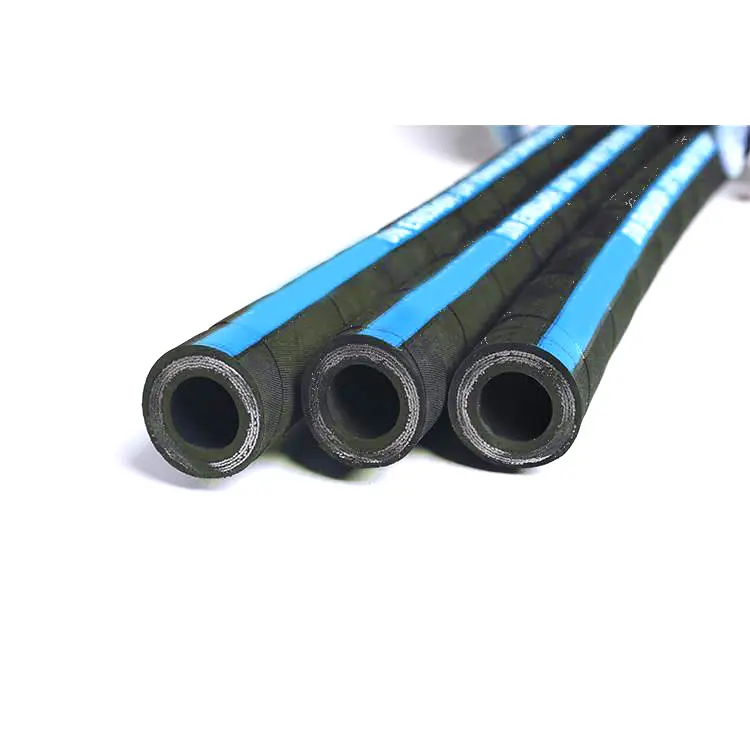 Super lunga durata industriale idraulica ad alta pressione intrecciata aria tubo di gomma assemblaggio tubo flessibile idraulico flessibile