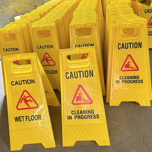 Tùy chỉnh trống nhựa gấp đôi hai mặt sàn Cảnh báo dấu hiệu a-khung an toàn CAUTION Board cho cửa hàng, văn phòng, khách sạn - Product Image 4