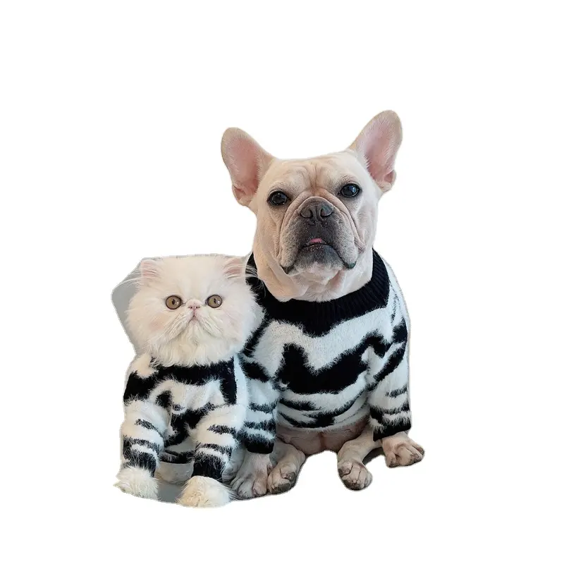 Pet dog plus fleece sweater wholesale cat new design fashion pullover corgi autumn and winter clothing for small and medium dog