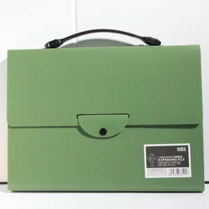 Bolsillos Carpeta portátil Organizador de documentos de archivos expandible Carpetas de boletos expandibles Caja de almacenamiento de plástico - Product Image 1