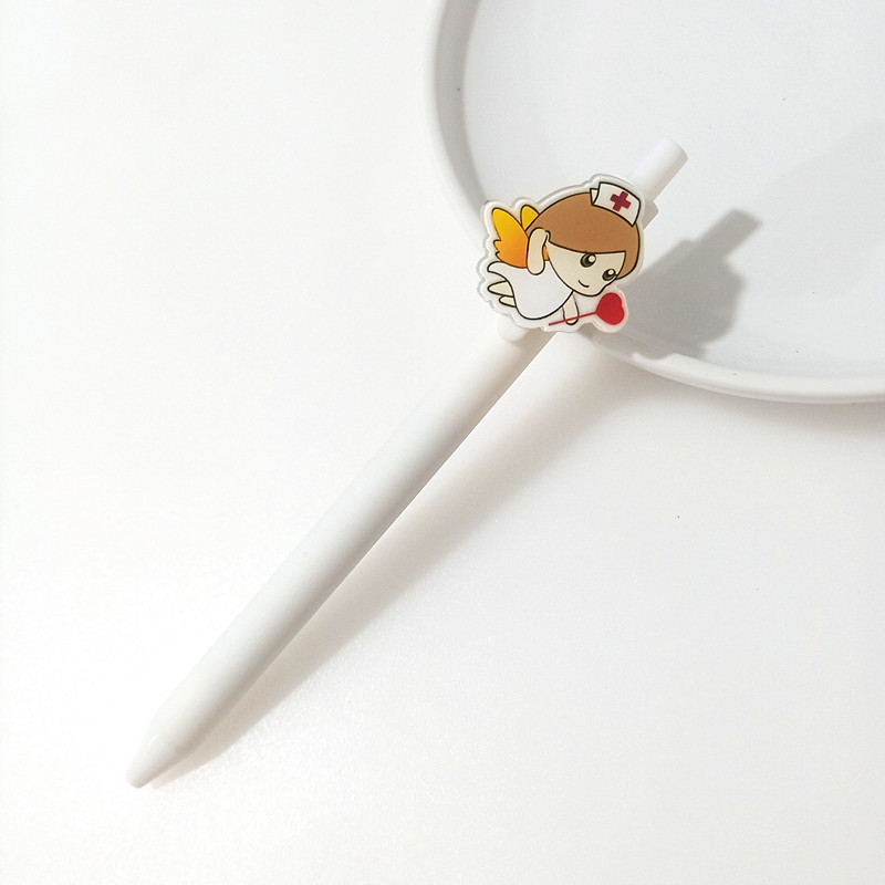 0.5mm black - little angel white pen