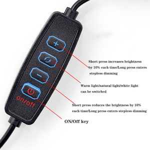Sunssy 3 Colors Input <strong>5V</strong> USB Dimmable <strong>LED</strong> 5730 SMD <strong>3W</strong> 6W 10W Light Board Light Source with <strong>4</strong> Keys 1.5m Cable Controller - Product Image 2