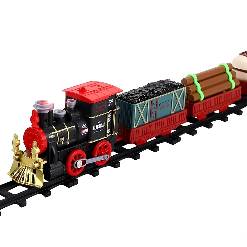 Modelo de vapor clásico de simulación, tren eléctrico de juguete, tren de juguete importado